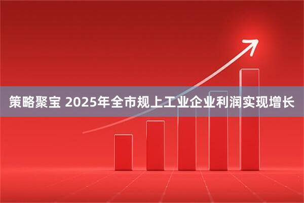 策略聚宝 2025年全市规上工业企业利润实现增长