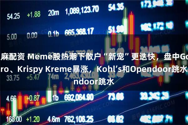 芝麻配资 Meme股热潮下散户“新宠”更迭快，盘中GoPro、Krispy Kreme暴涨，Kohl’s和Opendoor跳水